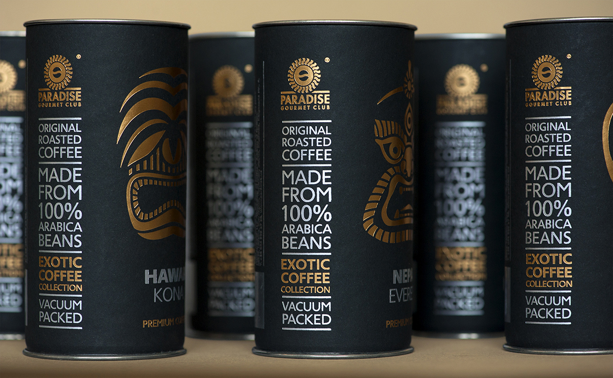 Exotic coffee collection by Paradise. on