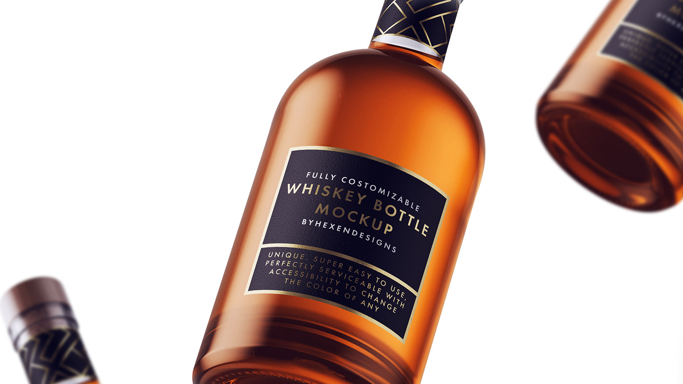 285+ Best Whiskey Bottle Mockup Templates Free & Premium