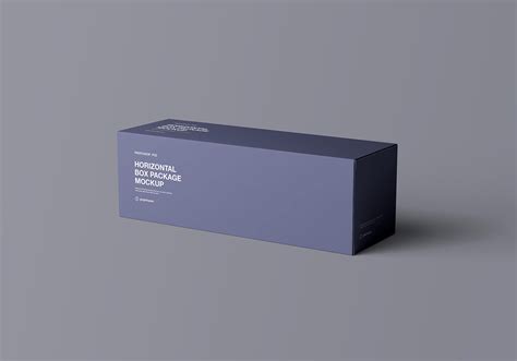 Horizontal Package Box Mockup Free&nbsp;Download