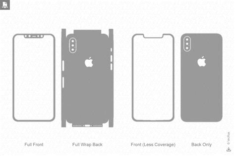 Iphone Skin Template Vector&nbsp;Free
