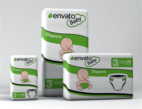 Baby Diapers Mockup