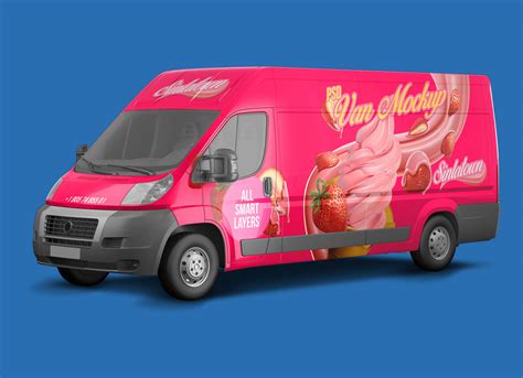 Delivery Van Mockup Psd&nbsp;Free