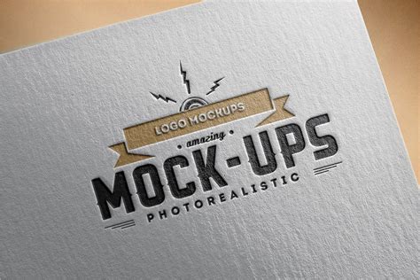 Free Psd Mockup For&nbsp;Logo