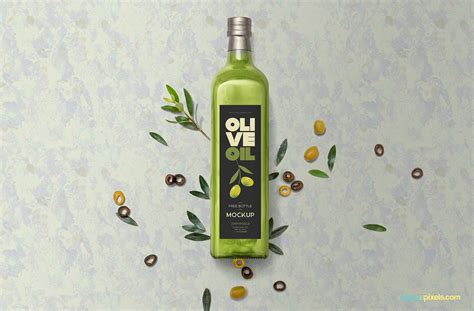 Oil Bottle Mockup Free&nbsp;Download