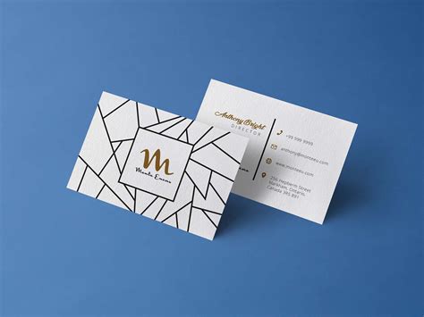 Business Card Front And Back&nbsp;Mockup