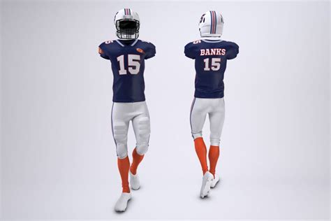 American Football Uniform Mockup Psd Free&nbsp;Download