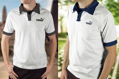 Polo T-Shirt Mockup Front And Back Psd&nbsp;Free