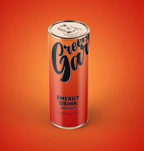 Energy Drink Can Mockup Psd Free&nbsp;Download