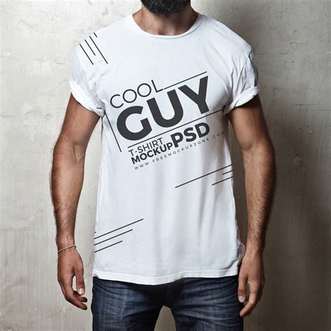 Man T Shirt Mockup Free