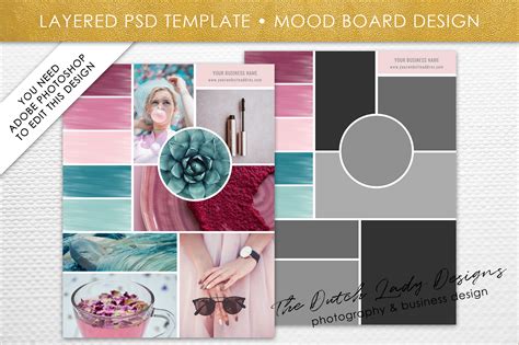 Mood Board Template Photoshop&nbsp;Free