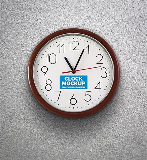 Wall Clock Mockup Psd Free&nbsp;Download
