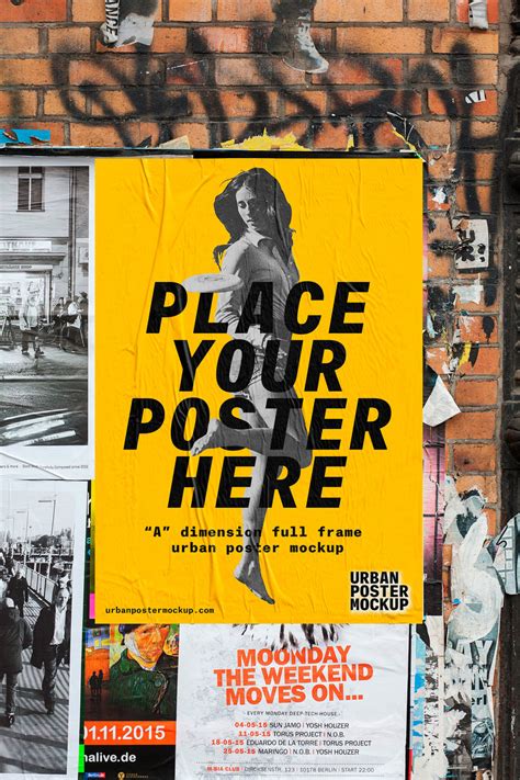 Street Poster Mockup Free Psd