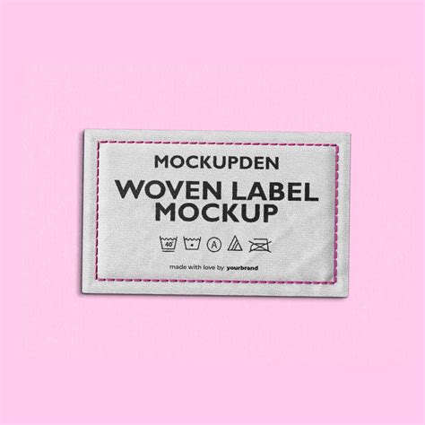 Woven Tag Mockup