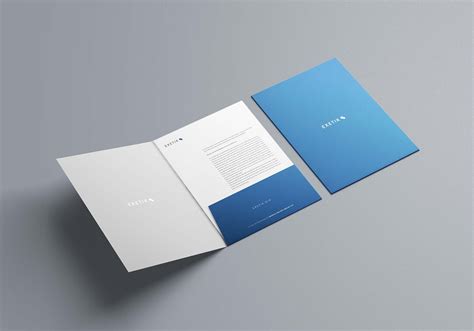 Mockup Folder A4