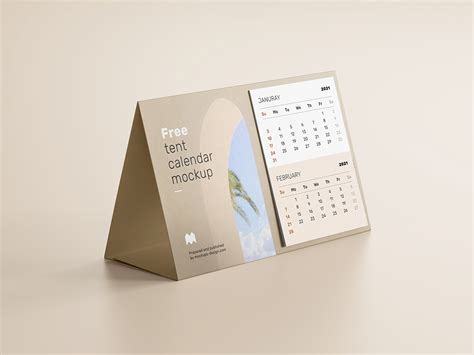 Tent Calendar Mockup&nbsp;Free