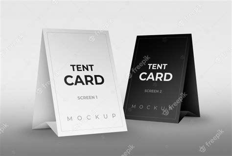 Tent Card Mockup&nbsp;Freepik
