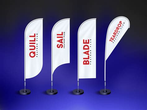 Feather Banner Mockup