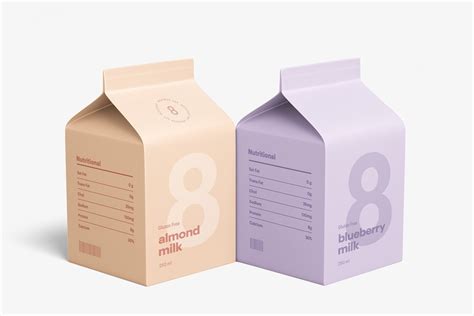 Small Milk Carton&nbsp;Mockup