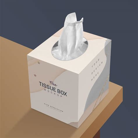 Tissue Paper Box Mockup&nbsp;Psd