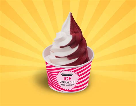 Ice Cream Mockup Psd&nbsp;Free