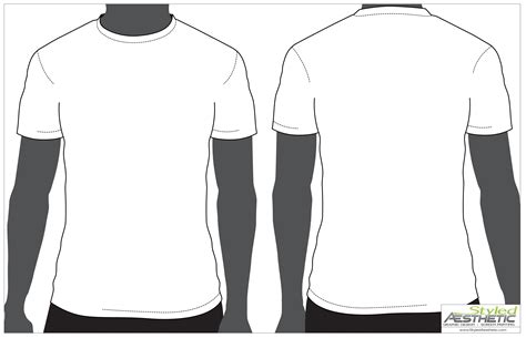 T Shirt Template Front And&nbsp;Back