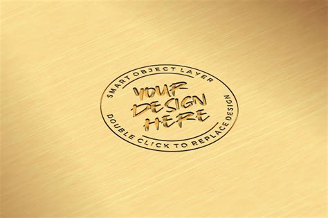 Engraved Metal Mockup