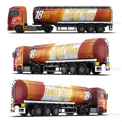 Free Tanker Truck&nbsp;Mockup