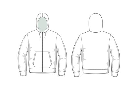 Full Zip Hoodie&nbsp;Template